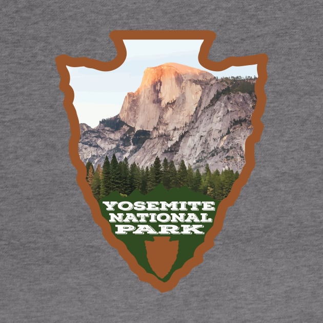 Yosemite National Park arrowhead by nylebuss